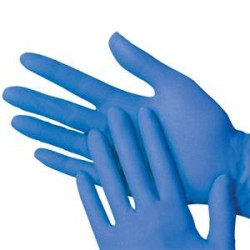 Γάντια Νιτριλίου Μπλέ (100 τεμ) Medium
